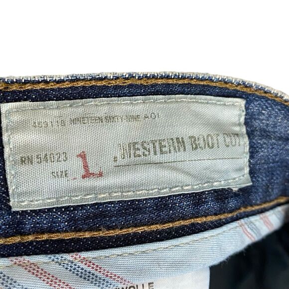 Vtg Gap 1969 Jeans Womens 1 (27x29) Western Boot Cut Denim Cowgirl Low Rise Y2K - Picture 4 of 12